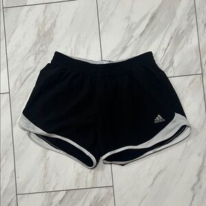 Adidas Women's Black and Gray Athletic Shorts